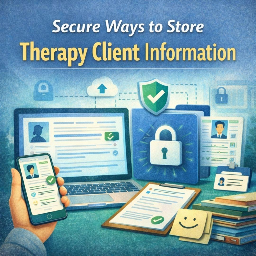 Secure Ways to Store Therapy Client Information | Data Security for Therapists