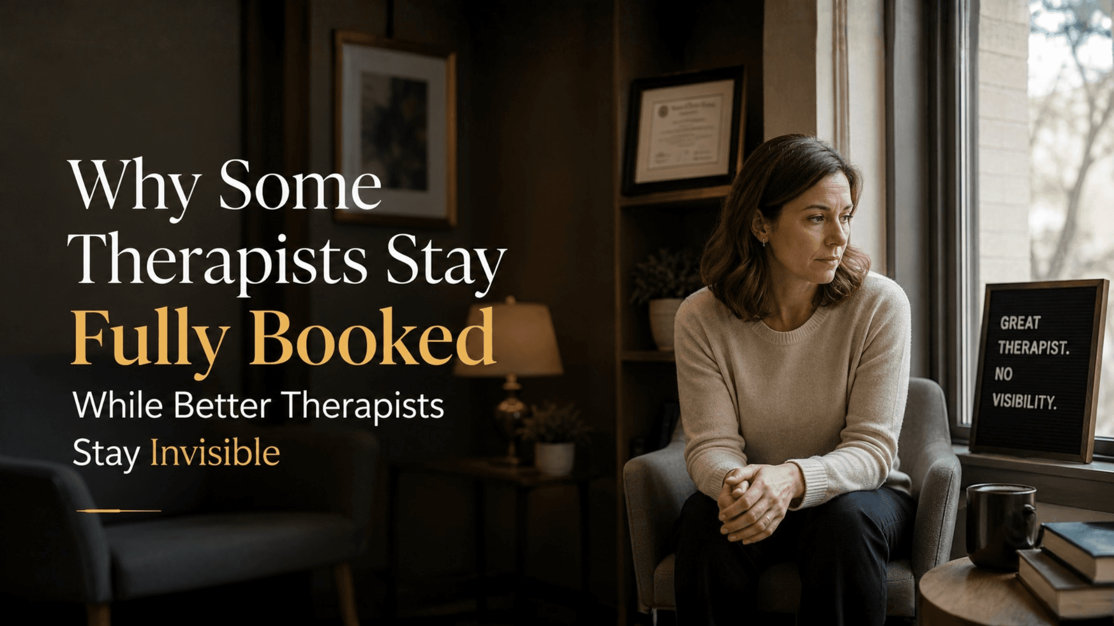 Why Some Therapists Stay Fully Booked While Better Therapists Stay Invisible
