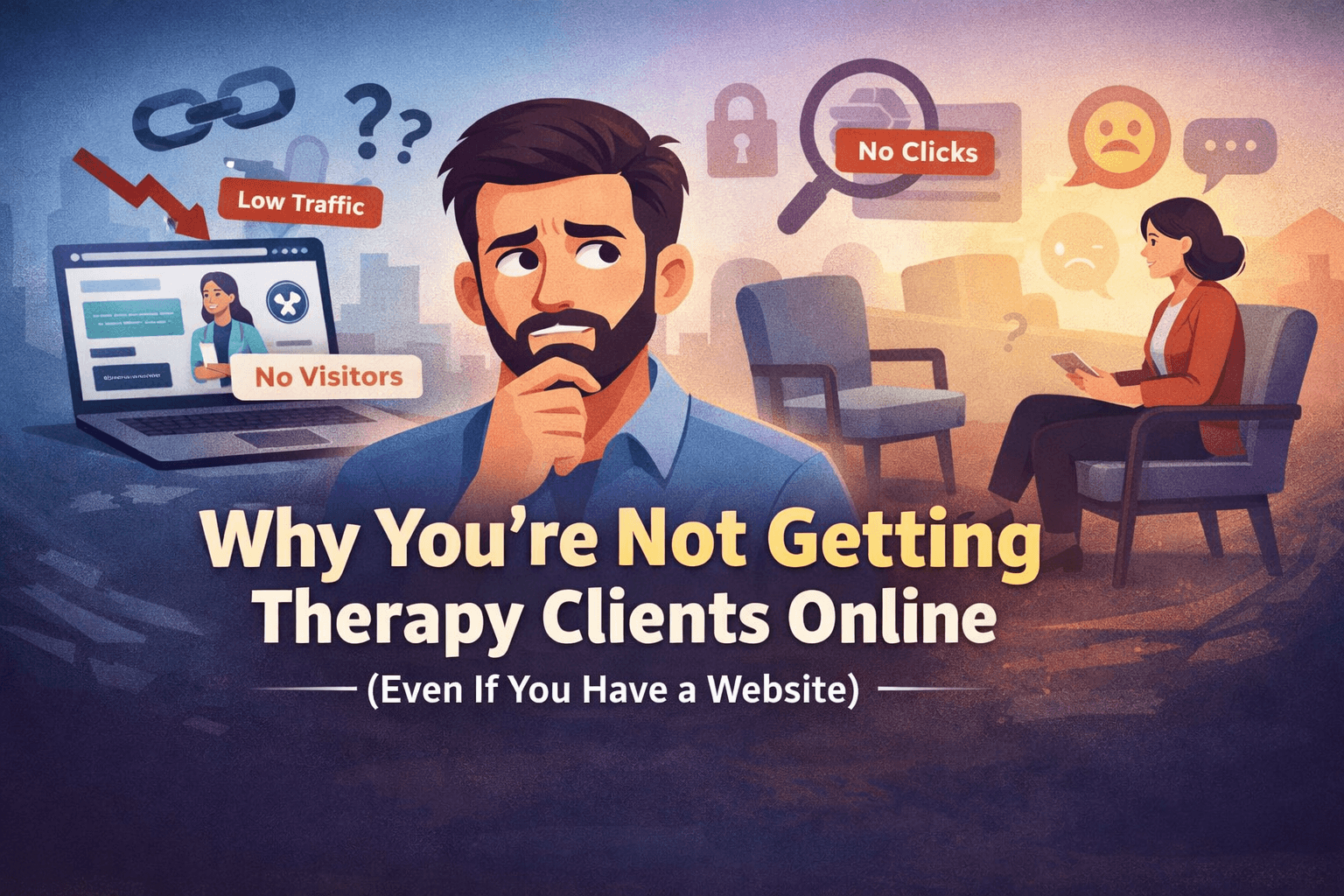 Why You’re Not Getting Therapy Clients Online (Even With a Website)